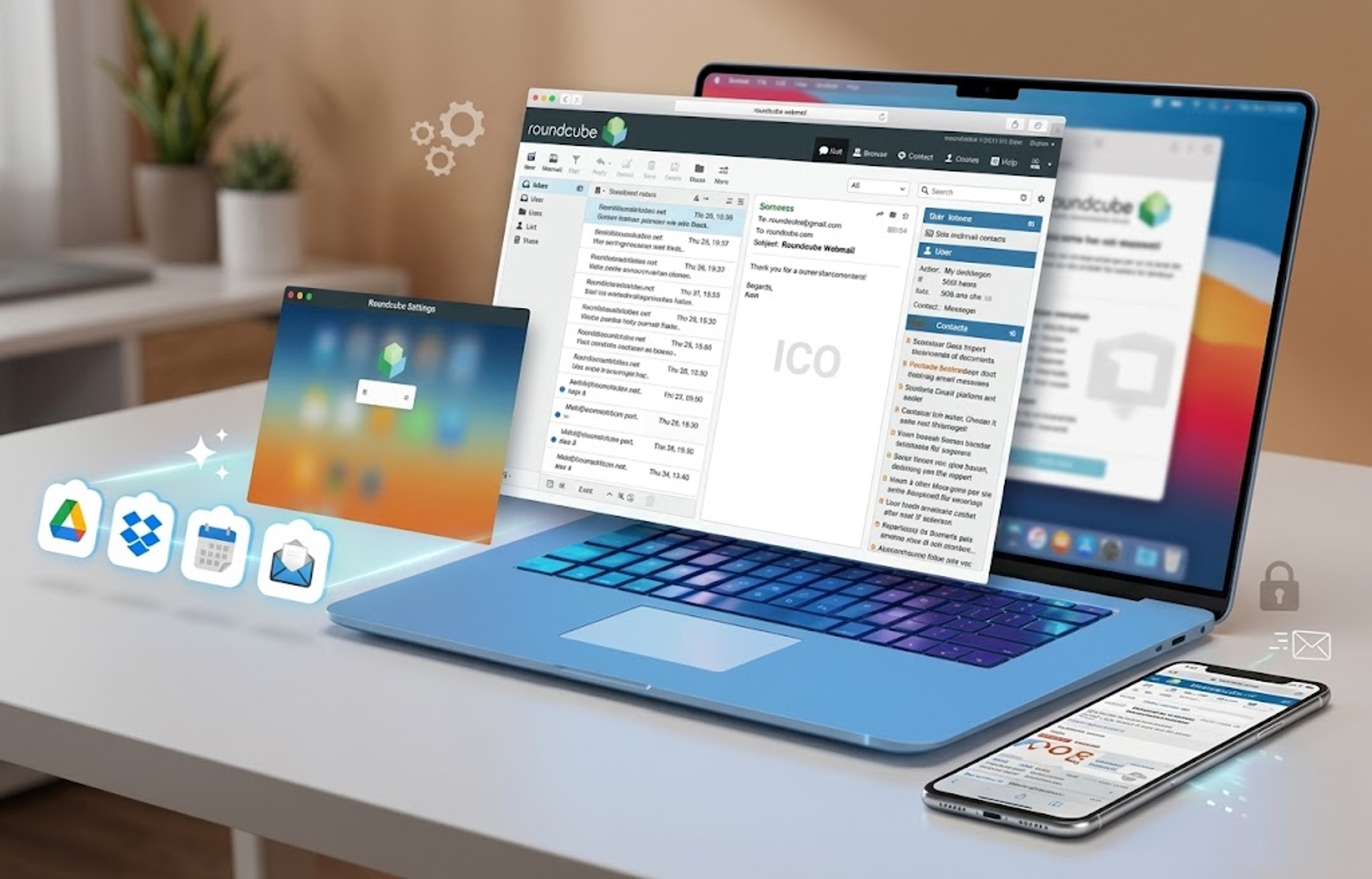 Interface de Webmail Velox Cloud